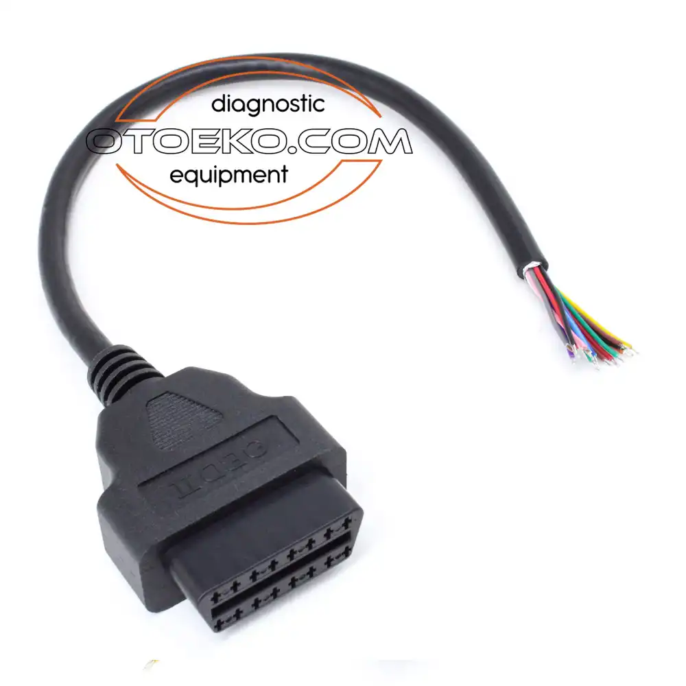 Obd2 16 Pin Ucu Açık Dişi OBD2 Extension Cable / 30 CM - 11